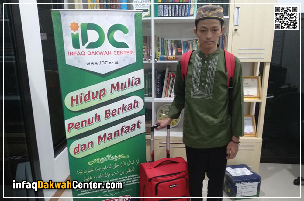 Biyan Fakhri Santri Beasiswa IDC Bertolak ke Solo